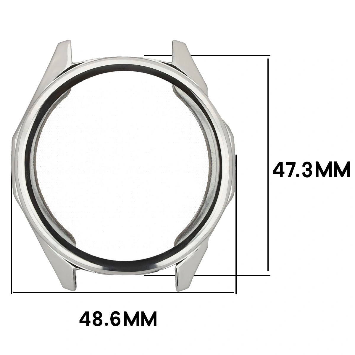 Wymiary obudowy Bizon Case Watch Felipe dla Huawei Watch GT6 46 mm